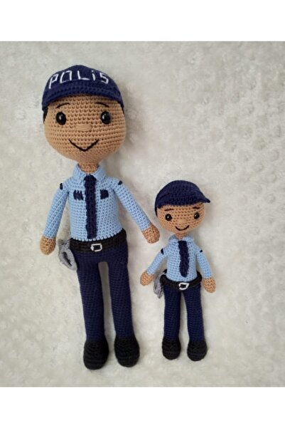 OYUNCAKPARK Polis Bebekler Amigurumi Organik Oyuncak