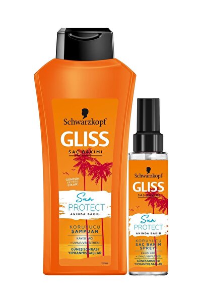 Gliss Sun Protect Şampuan 525 ml + Sun Protect Koruyucu Saç Bakım Spreyi 100 ml