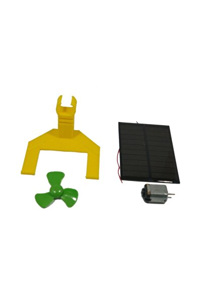 EmAyCenter Güneş Paneli Ile Elektrik Elde Etme Proje Seti, Güneş Enerjisi Üretim Modeli Pervane Motor Seti