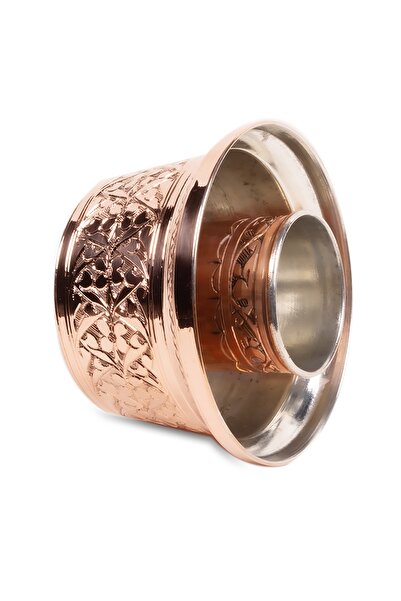 Handygoo Papatya Işlemeli El Yapımı Kırmızı Bakır Ehlikeyf 2'li Set