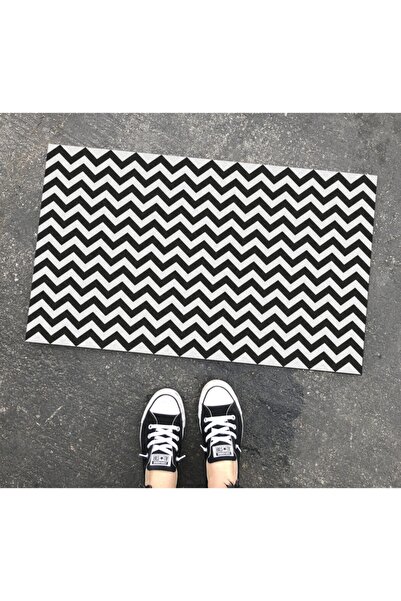 OLUNCA Zigzag Design 45x75 cm Doorstep and Indoor Doormat