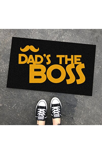 OLUNCA Σχέδιο Dad Is The Boss 45x75 cm Πατάκι πόρτας και εσωτερικού χώρου