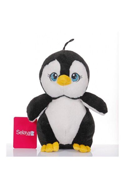 SELAY TOYS Unisex  Çocuk  Siyah  Peluş Yavru Penguen 28 cm