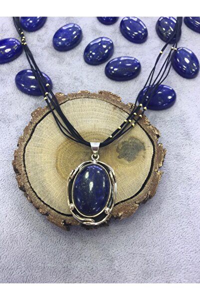 NSA SILVER Lapis Lazuli Taşlı Gümüş Kolye 925 Ayar