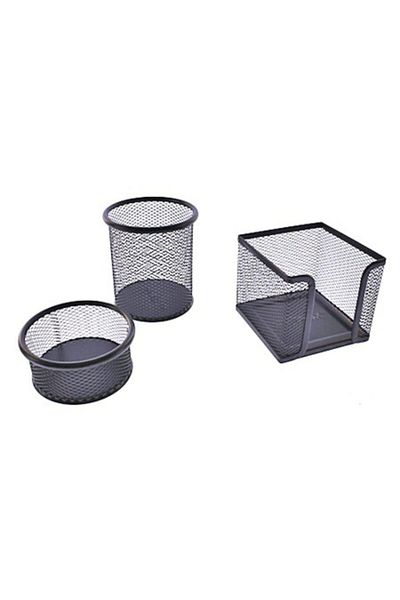 Globox Black Metal - Office Table Set of 3