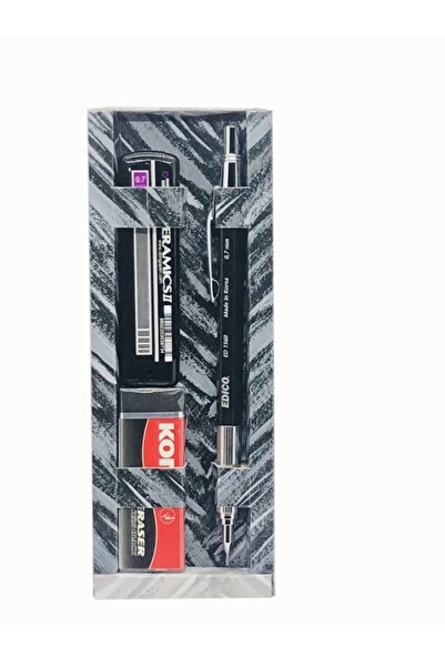 Edico مجموعة أقلام Edıco Ed1560 متعددة الاستخدامات باللون الأسود مقاس 0.7 مم