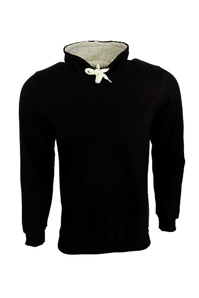 Raf Coll Hanorac negru unisex cu glugă