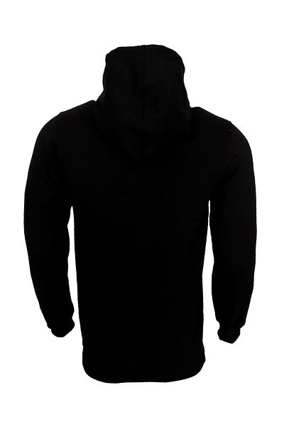 Raf Coll Hanorac negru unisex cu glugă