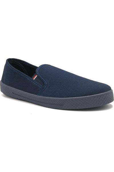 Emek Men's Navy Blue Linen Summer Shoes