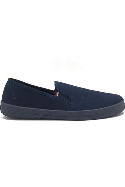 Emek Men's Navy Blue Linen Summer Shoes