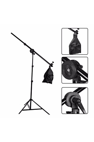 Boom Arm Softbox Tutucu Işık Tutucu Deve Boynu Mikrofon