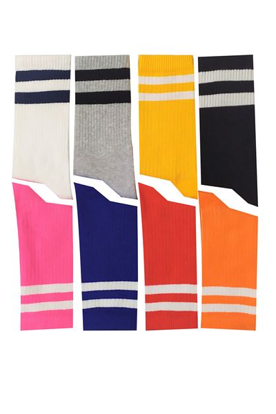 MEM SOCKS Унисекс чифт от 8 дълги раирани чорапи