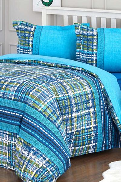 Özdilek Σετ Παπλωματοθήκη Μονό Ranforce - Tweed Turquoise