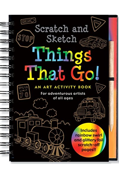 Peter Pauper Press Scratch & Sketch Things That Go''Going Things'' Dig & Lear...