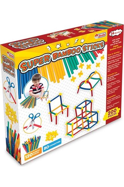 DEDE Brand: Super Bamboo Sticks 200 Pieces Category: Lego & Building Toys