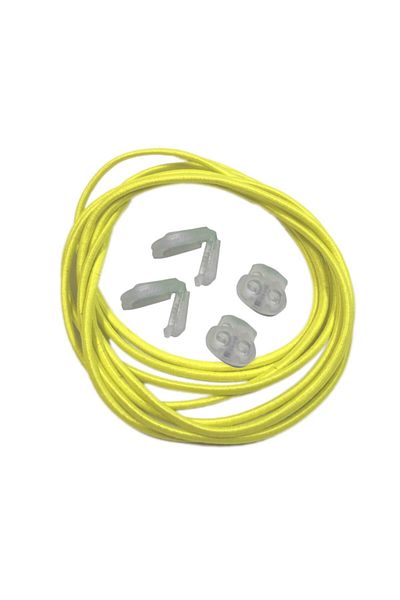 Öztürk Kundura Practical Shoelaces Elastic 1 Pair 100 Cm Yellow
