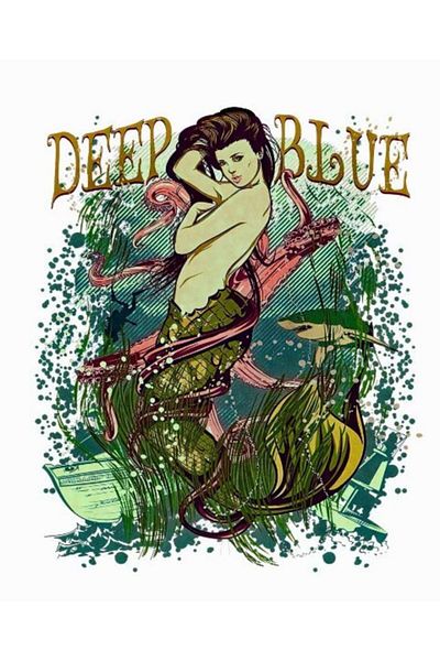 Scubapro Deep Blue Mermaid Men's T-Shirt
