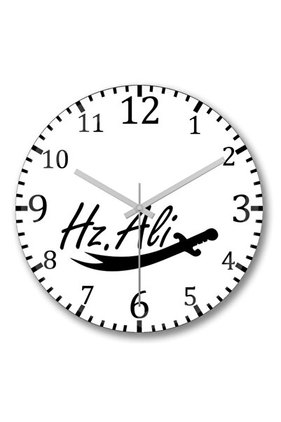 Baskı Dükkanı Hz Ali Alevi Z?lfikar Bombeli Real Glass - Ceas de perete
