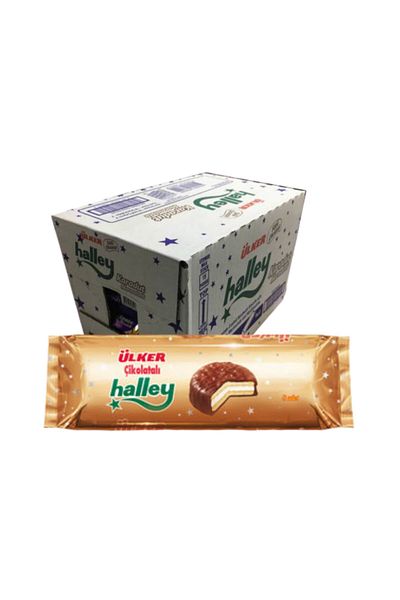 Ülker Halley Sandwich Biscuit - Pack of 8 / 240 Gr / 12 Packs