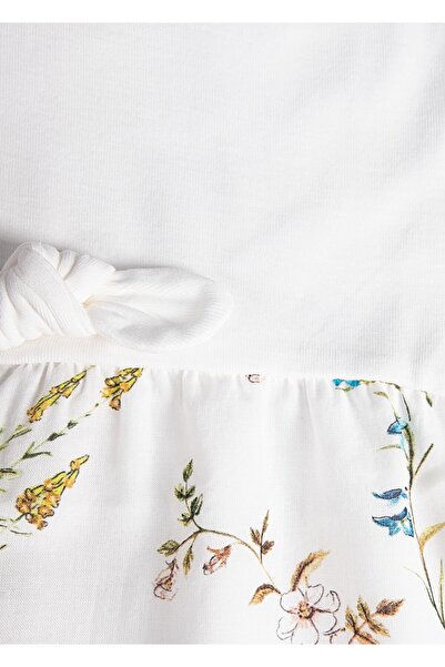 Ozmoz By Mukadder Özden Floral Printed Organic Summer Baby Girl Dress