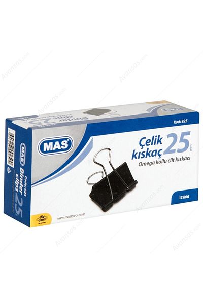 Mas Omega Steel Clamp 25 mm 12 Pieces 925 12 Packs