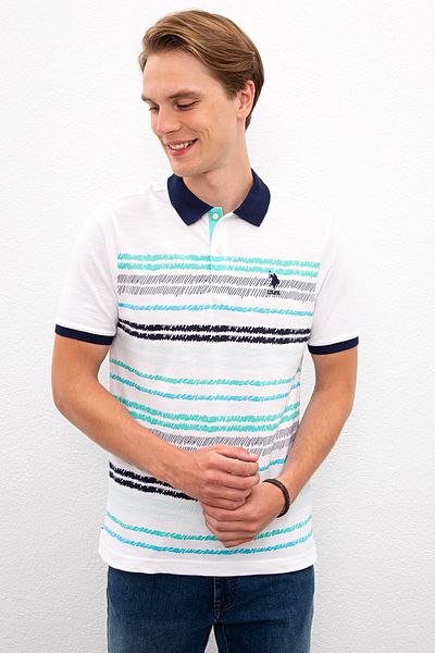 U.S. Polo Assn. Tricou verde pentru bărbați