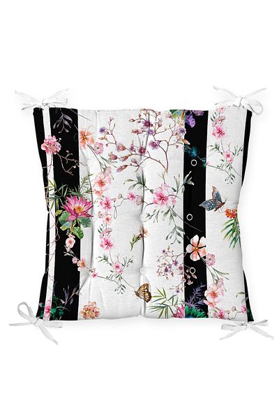 Realhomes Mıda Summer Special Series Digital Printed Modern Fluffy Chair Cushion