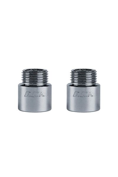 Eca 1/2 2cm Chrome Extension (Faucet Extension) Pack of 2 102134015