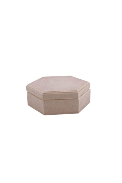 TELLİ KAVRAK Wooden MDF Box (Covered Box) - Size (17.5x12.5x7cm)