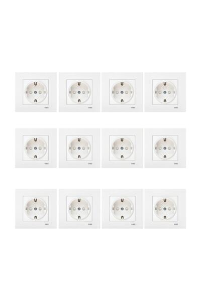 VİKO Viko Karre 12'li Çocuk Korumalı Topraklı Priz