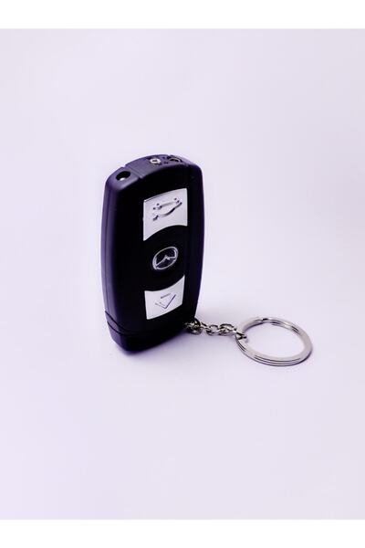 platin hediyelik mazda logolu alevli ışıklı çakmak anahtarlık