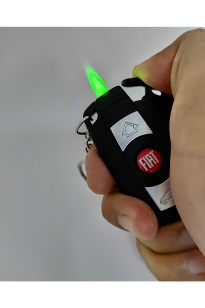 platin hediyelik fiat logolu alevli ışıklı çakmak anahtarlık