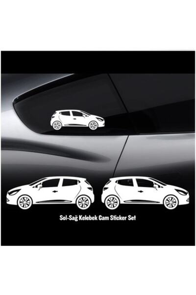 TSC Стикери за Clio 4, пеперуда, стъкло