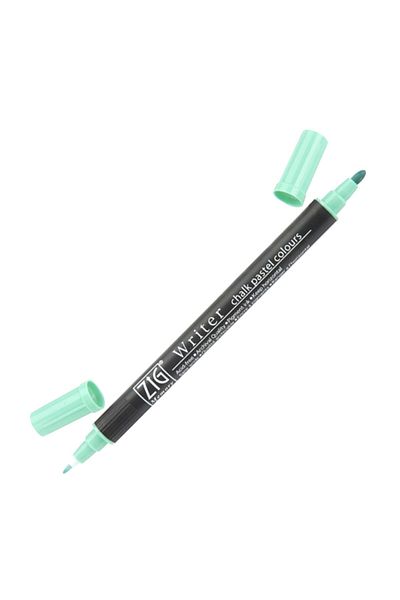 Zig Writer Chalk Pastel Double Tip Marker Pen 0.5mm&1.2mm Green