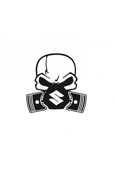 TSC Suzuki Piston Skull Car Sticker Sticking