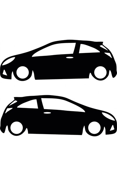 TSC Opel Corsa D Sticker Yapıştırma 2 adet