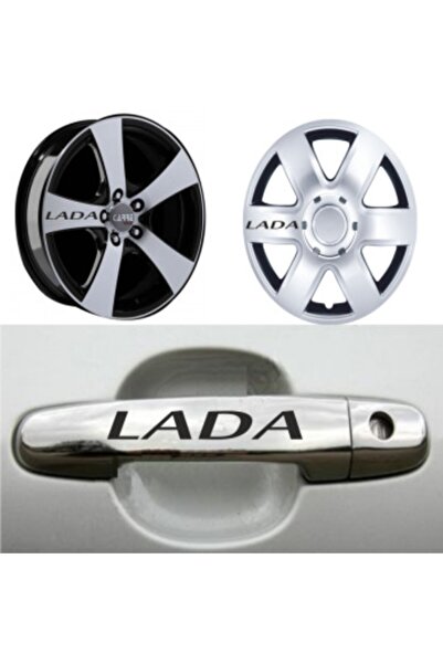 TSC Lada Vega Kapı Kolu Jant Sticker Yapıştırma 8 Adet