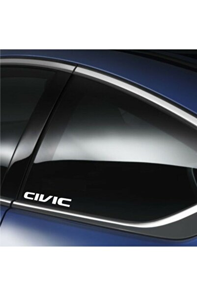TSC Civic Araba Arka Cam Araç Sticker Yapıştırma 2Adet