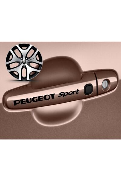 TSC Αυτοκόλλητο Peugeot Sport Λαβή Πόρτας Sport Επικόλληση 8 τμχ
