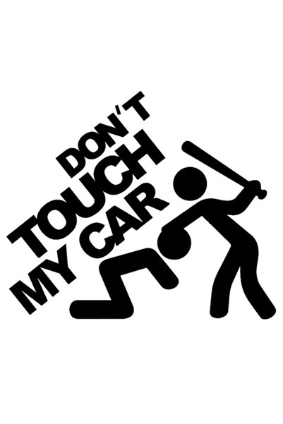 TSC Nu atingeți autoastrația autocolantă