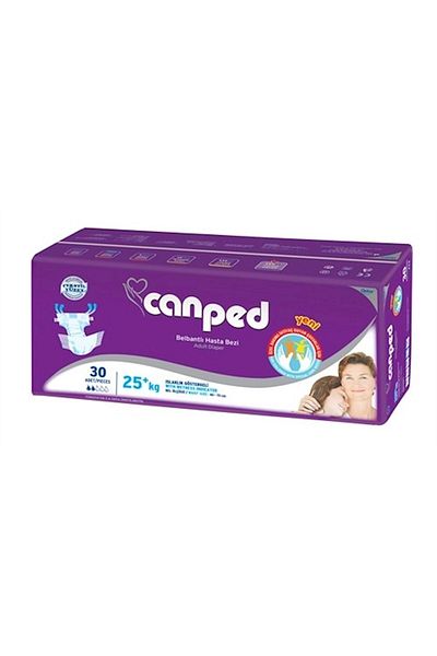 Canped Set of 3 Patient Diapers with Waistband for Children 90 Pieces Xs 3Pk*30