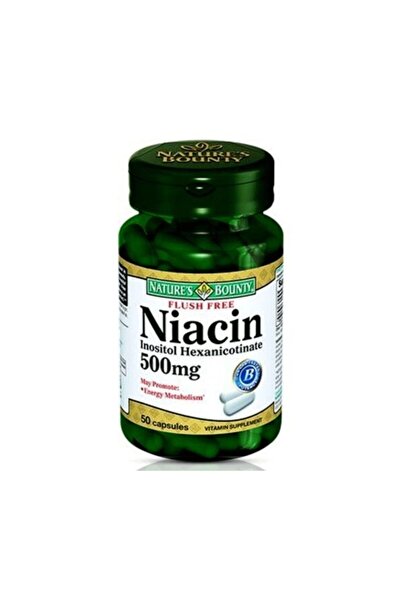 Nature's Bounty Niacin 500 Mg 50 Kapsül