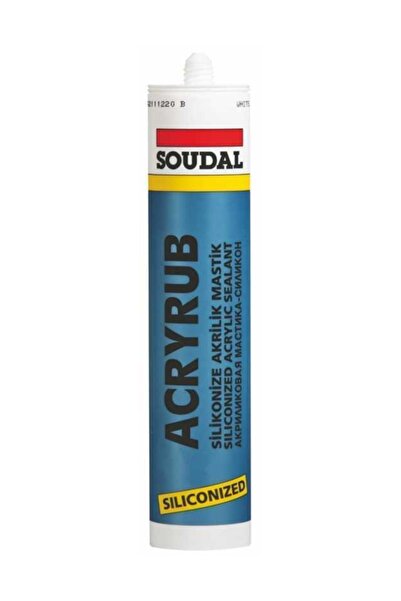 Soudal Acryrub Silikonize Mastik 500 gr Beyaz