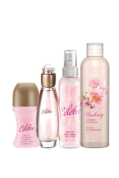 AVON Celebre Edt 50ml Bayan Parfüm Kiraz Çiçeği Duş Jelli Set