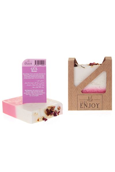 Enjoy Natural Rose Handmade Face, Hair and Body Soap 100 gr
