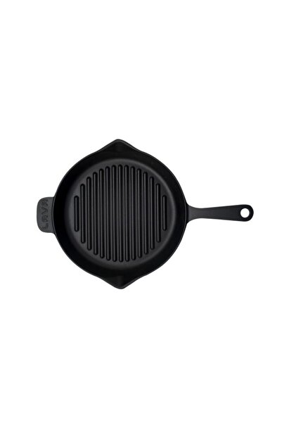 Lava Cast Round Grill Pan with Metal HandleDiameter(ø)28cm