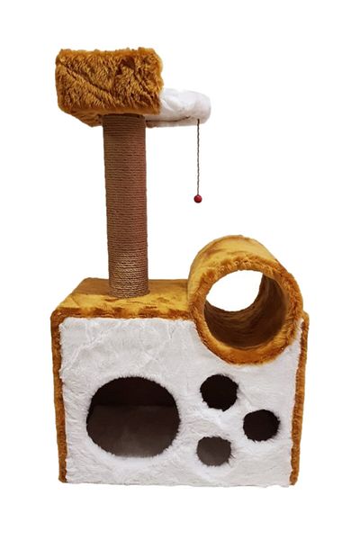 Cathause Cat House Cat Scratching Platform S11 Brown 90Cm