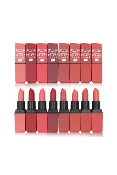 Roesıa Rose Cosmetics Matte Lipstick 8 Adet Ruj Serisi