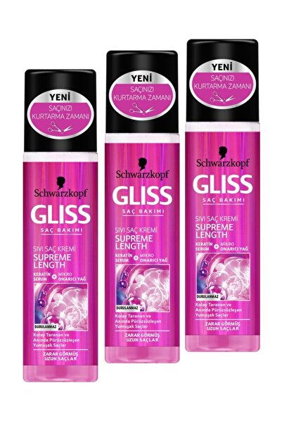 Gliss 200ml Supreme Length Liquid Conditioner * 3 PCS