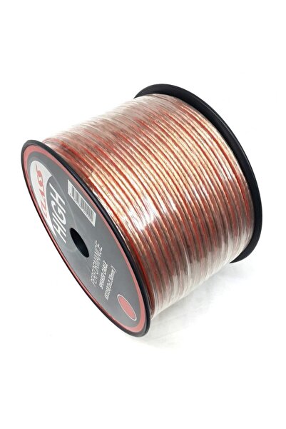 Genel Markalar 2x2,50mm Hoparlör Seslendirme Kablosu 10Metre Şeffaf